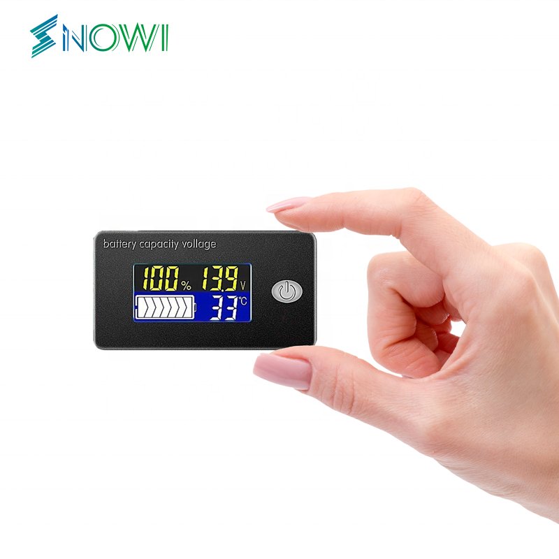 voltmeter Lead acid Battery Capacity Indicator 12V 24V 36V 48V 60V 72 Display LCD Voltmeter Temperature Meter Tester JS-C35