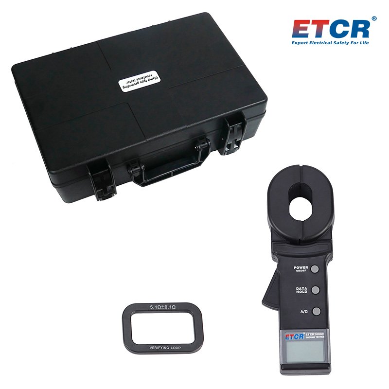 ETCR2000C 0.010Ω~1000Ω 0.00mA-30.0A Clamp on Earth Resistance Tester