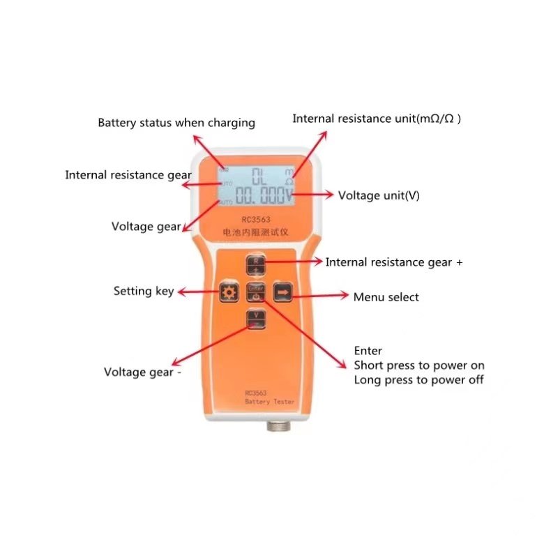 RC3563 Battery Internal Resistance Tester Internal Resistance Detector True Four-wire AC Lithium Nickel Battery Tester