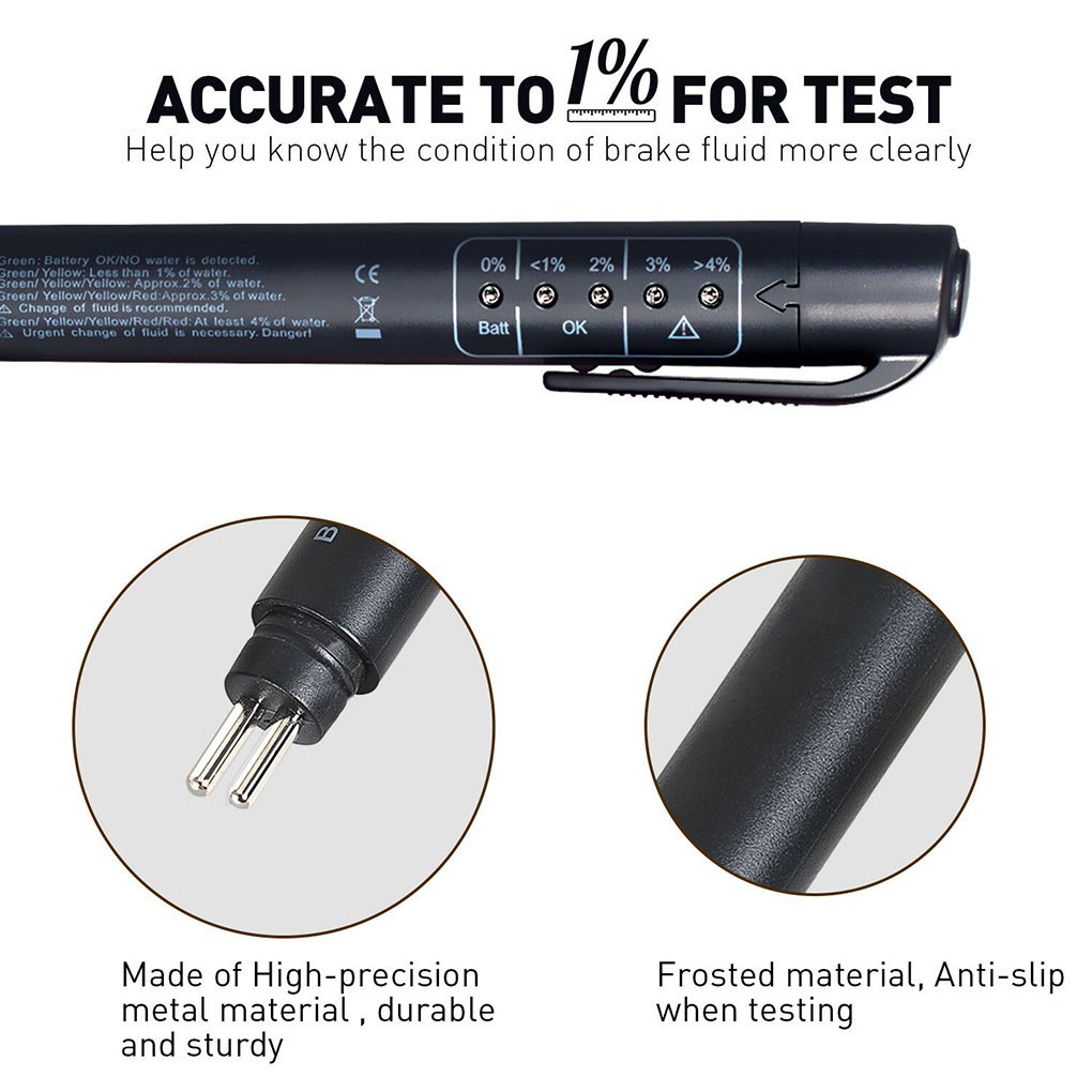 Factory-Sold Digital Auto Car Brake Fluid Tester Electrical Testers & Test Leads 5V Plastic Automotive Testing Tool