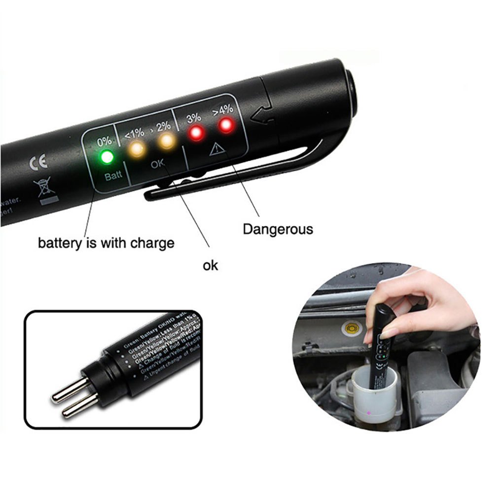 Factory-Sold Digital Auto Car Brake Fluid Tester Electrical Testers & Test Leads 5V Plastic Automotive Testing Tool