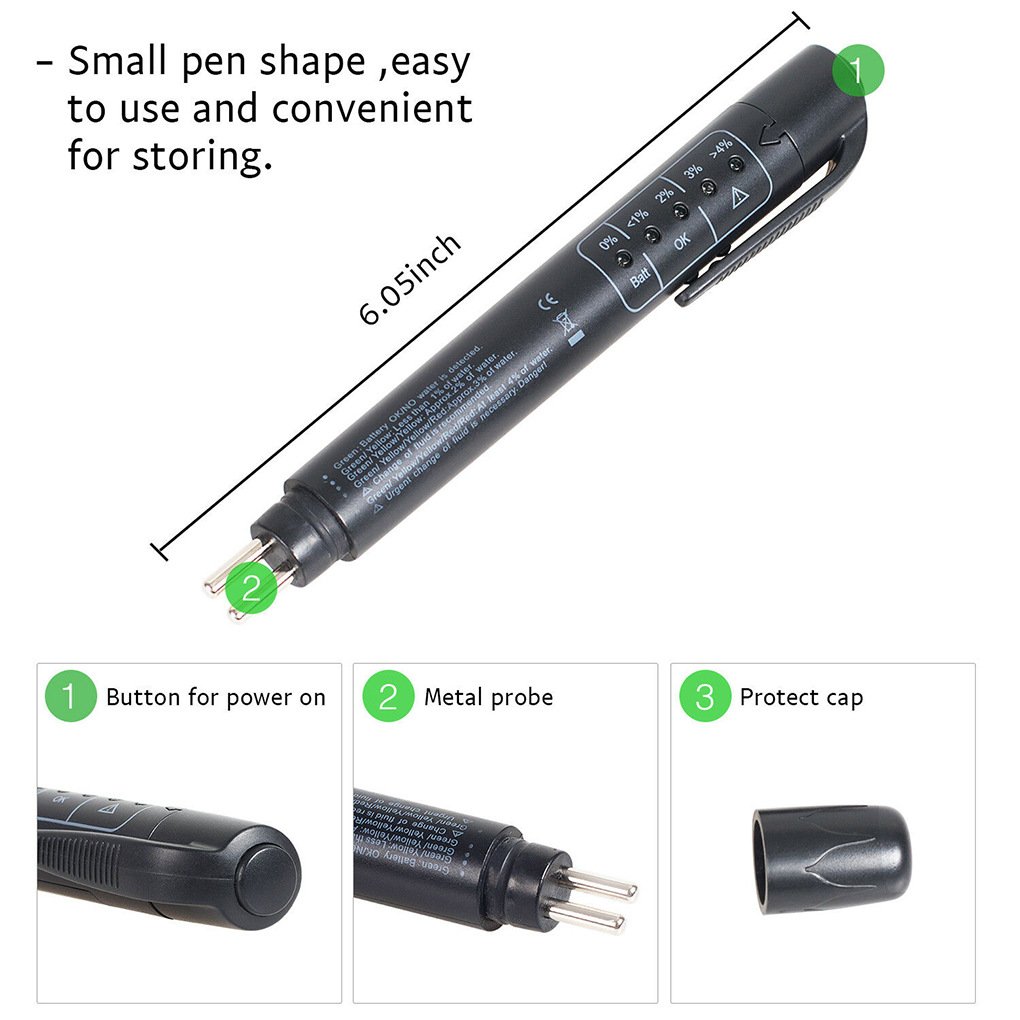 Factory-Sold Digital Auto Car Brake Fluid Tester Electrical Testers & Test Leads 5V Plastic Automotive Testing Tool