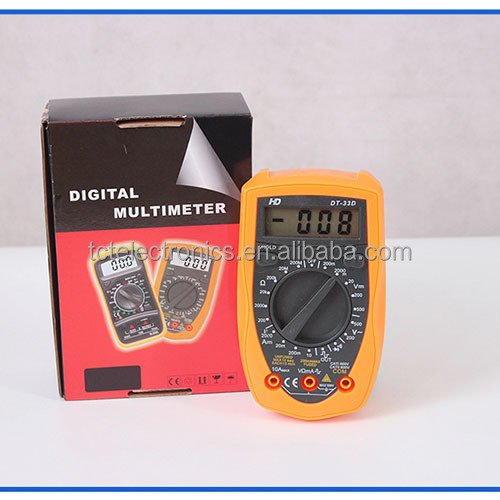 Manufacturer's spot electrical instruments Handheld high-precision measuring electrical meter DT33D digital multimeter