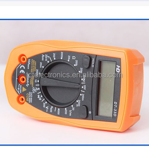 Manufacturer's spot electrical instruments Handheld high-precision measuring electrical meter DT33D digital multimeter