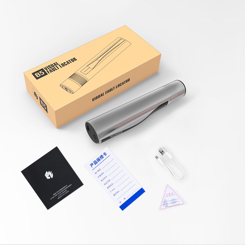 New Handheld Optical Red Laser Rotary Pen Rechargeable VFL 10mw 15km fiber optic visual fault locator B5-05 FTTH Mini Pen type