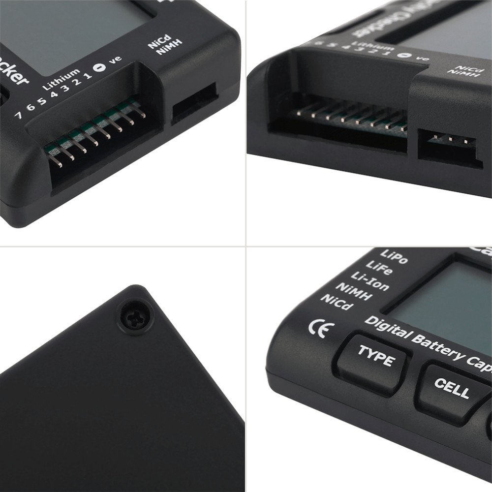 Universal RC CellMeter-7 Digital Cell Battery Capacity Checker For LiPo LiFe Li-ion Nicd NiMH Battery Voltage Tester Checking