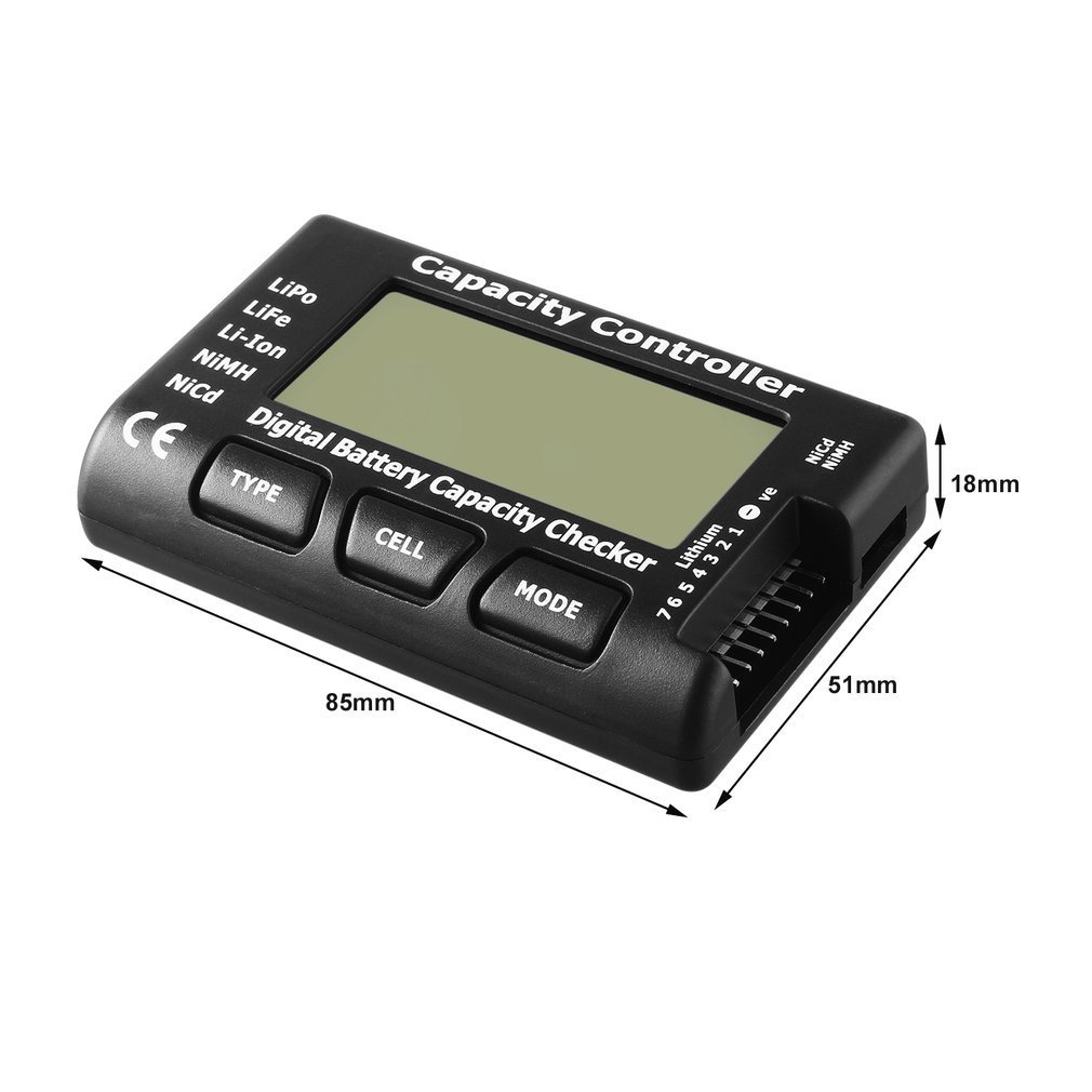 Universal RC CellMeter-7 Digital Cell Battery Capacity Checker For LiPo LiFe Li-ion Nicd NiMH Battery Voltage Tester Checking