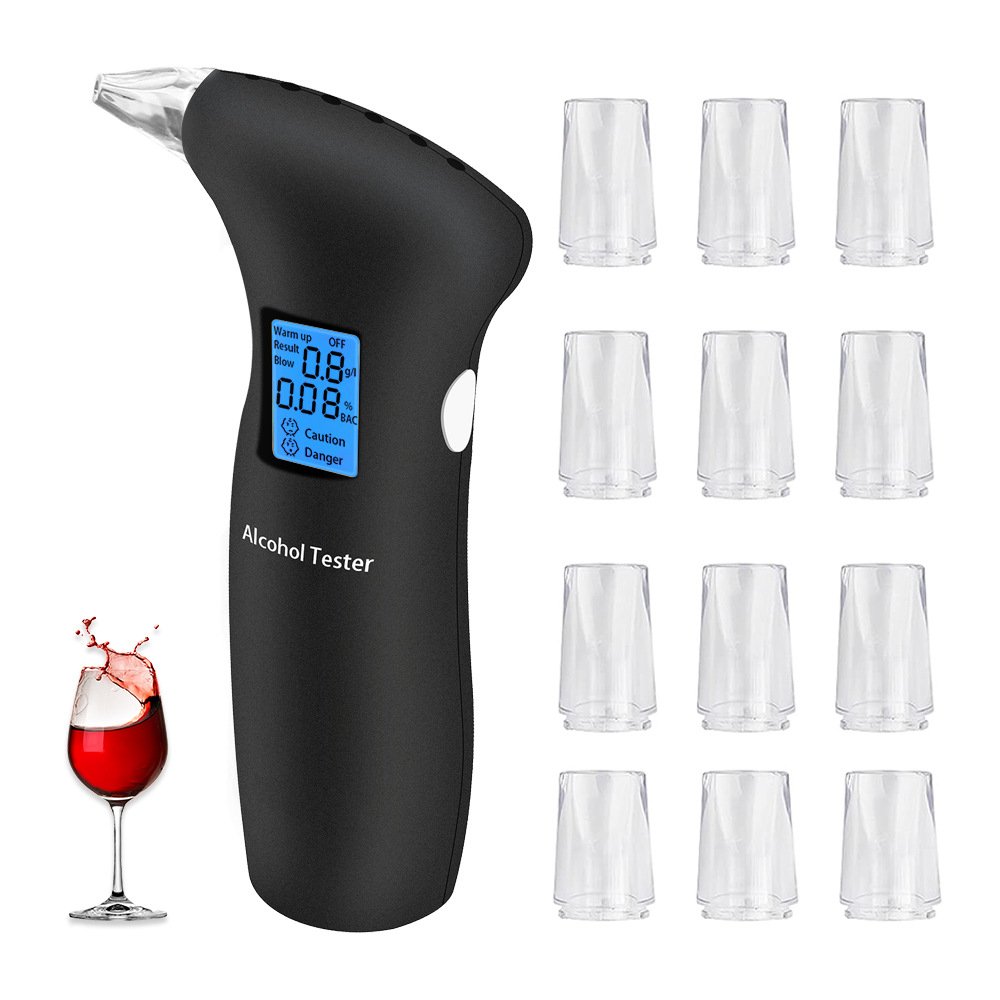 Breath Alcohol Tester Breathalyzer Alcohol Tester With Mouthpieces Breathalyzer Tester Alcohol Detector