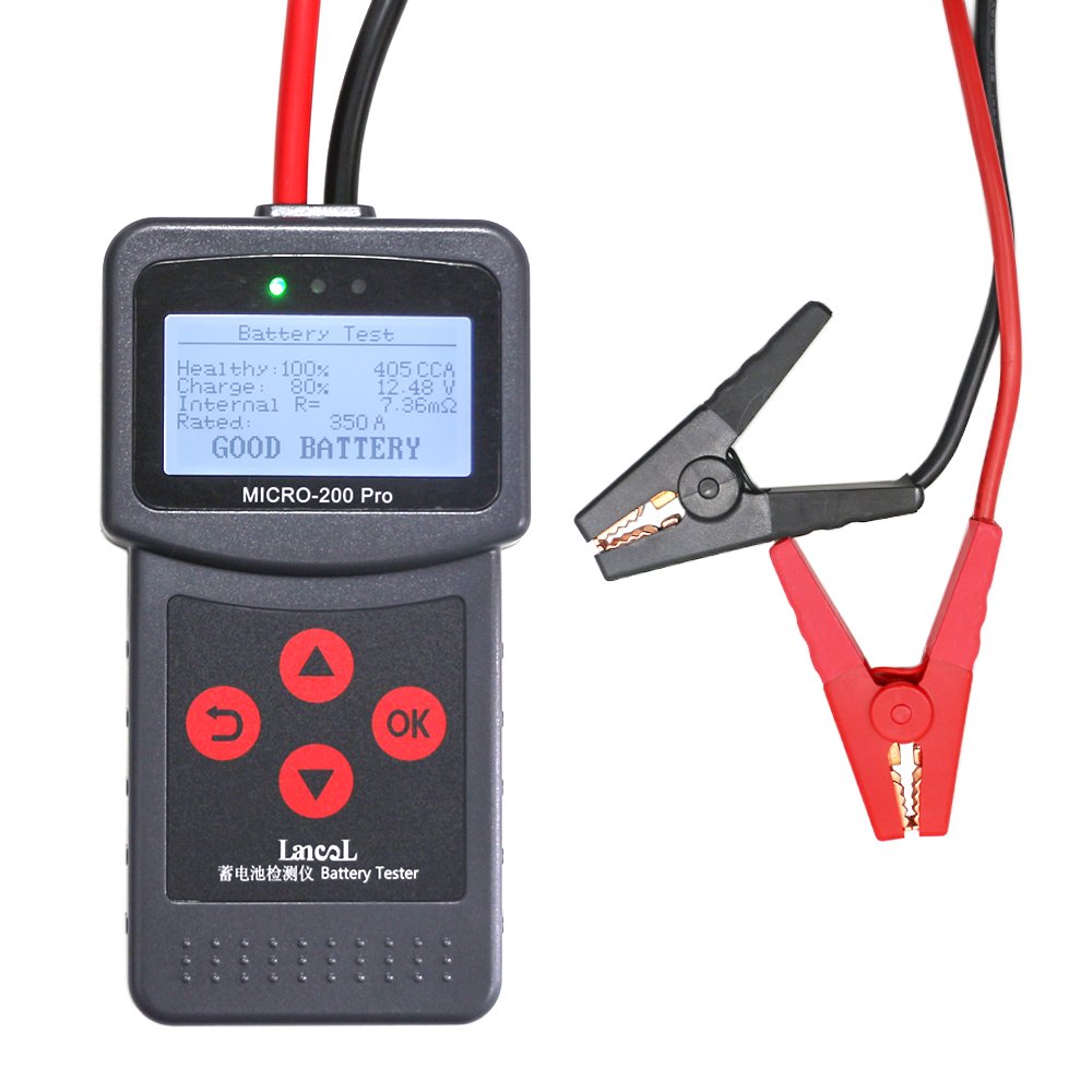 New MICRO-200 Pro Automotive Battery Tester 12-24v Battery Capacity Load Diagnostic Tool Starting and Charging System Testing