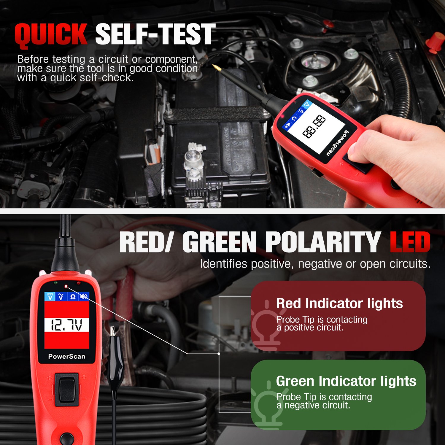 Autel powerscan ps100 multifunction circuit tester vs YD208/x431/PT150 Power Probe Car Electric Circuit Tester Automotive tools