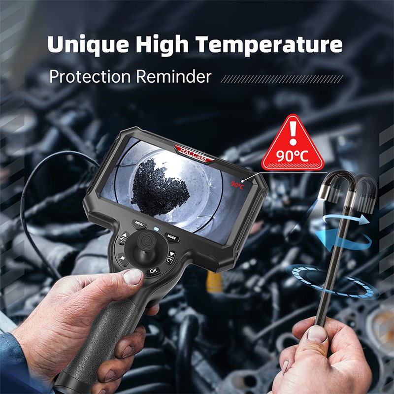 Hot Selling 3.9Mm 1M Cable Endoscope Camera Inspection Ip67 Waterproof 4 Way 360 Degree Rotate Car Borescope