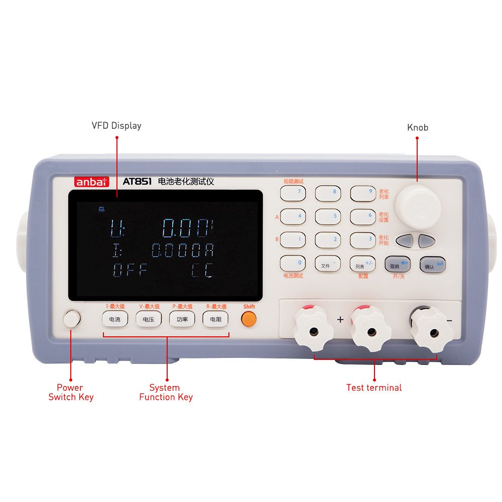 AT851 Battery Aging meter 300W 120V 30V (capacity tester)