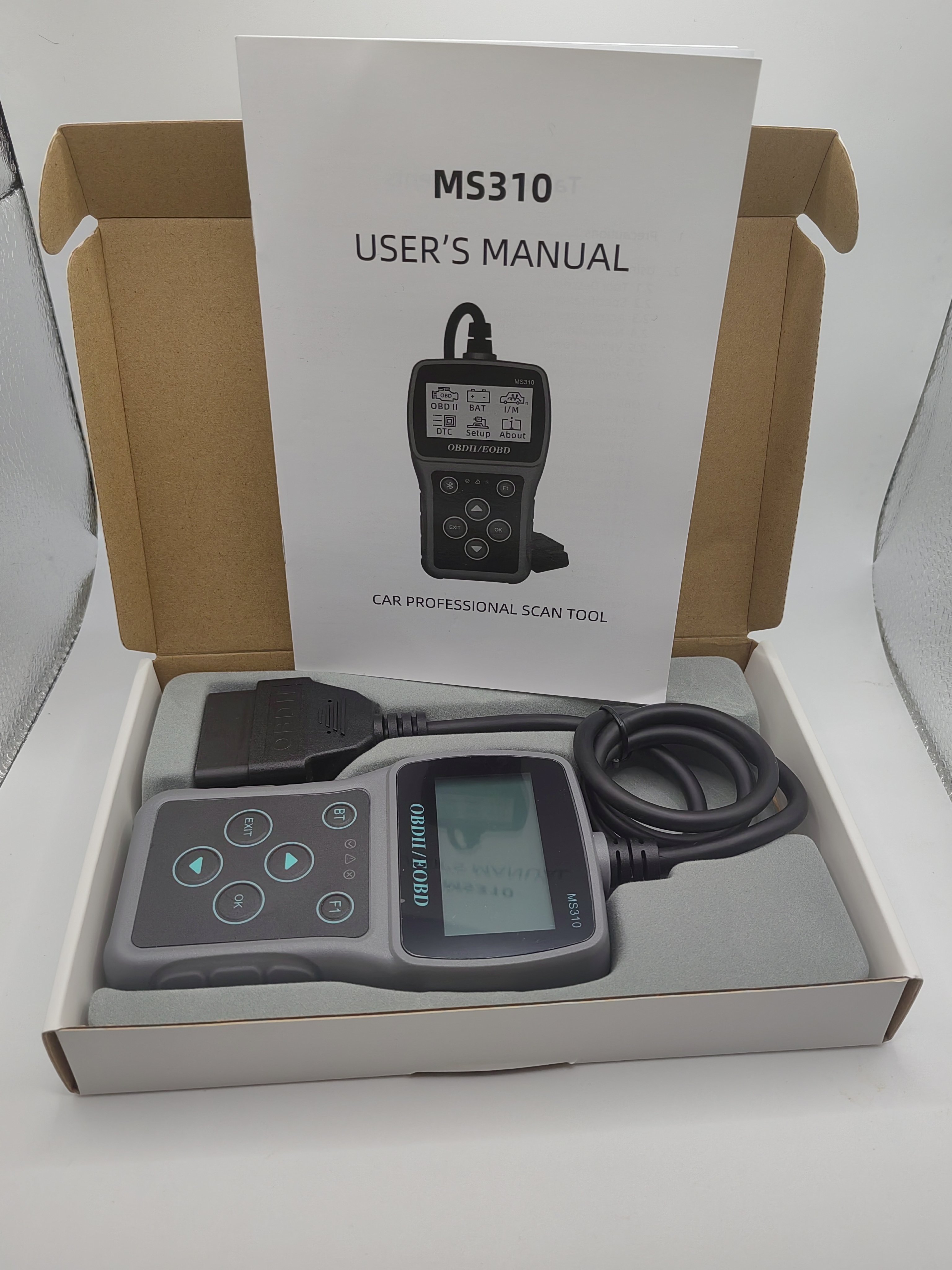 New MS310 BT OBD2 EOBD Scanner Car Diagnostic Tool Engine Diagnosis Battery Tester Full System Scanner for OBD 2 Protocol Cars