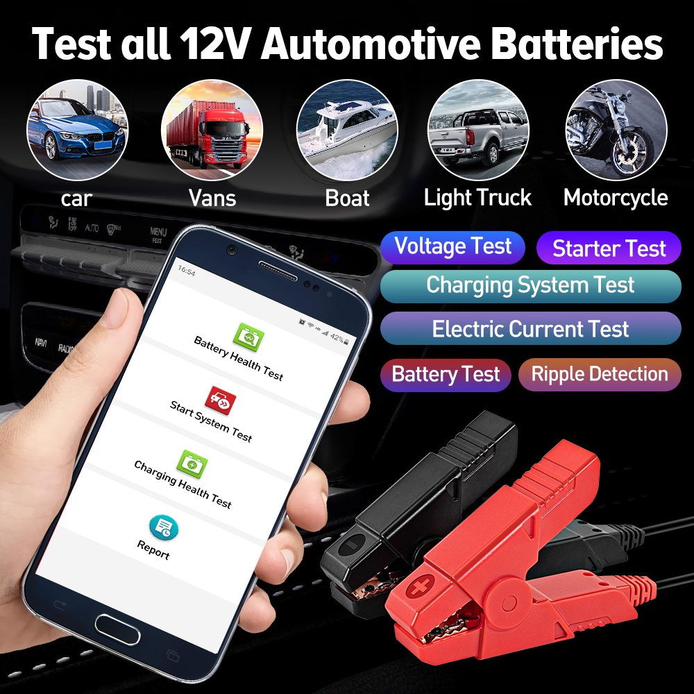 Car battery tester analyzer launch x431 bst360 batterie tester 12volt work with X431 tablet 100-2000 CCA