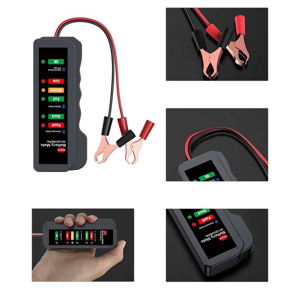 Wholesale New Vehicle Automotive battery detector 12V Auto Battery Tester Car Digital Battery Tester