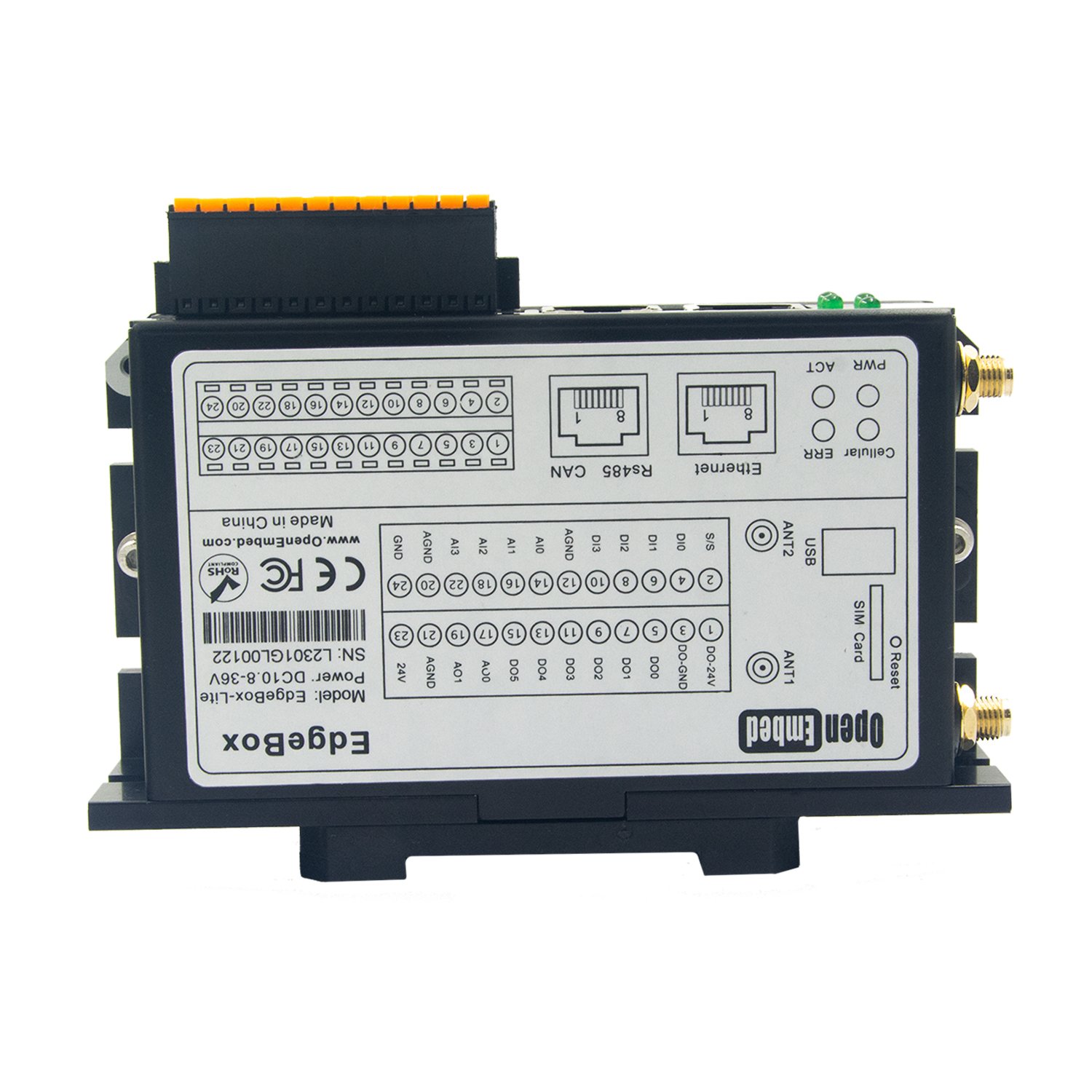 All-in-one Industrial PLC controller ESP32-S3 Based 4G LTE Wifi IoT control system EdgeBox-lite Edge Computing Controller