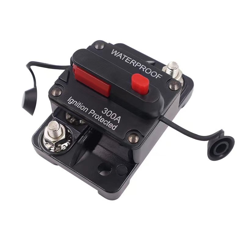 300A Circuit Breaker with Manual Reset Waterproof Inline Fuse Inverter for Marine Trolling Motors Boat ATV 12V-48V (30A0)