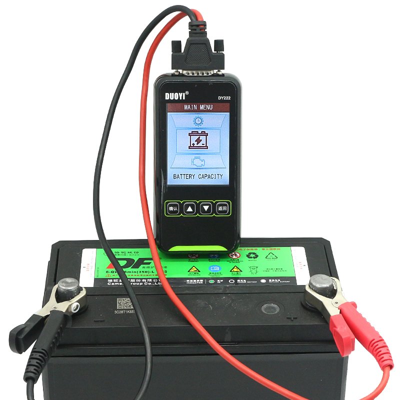 DY222 Color Screen Lead-acid Battery Charge and Discharge Tester battery Start-up Test Charging Test 100-2000CCA