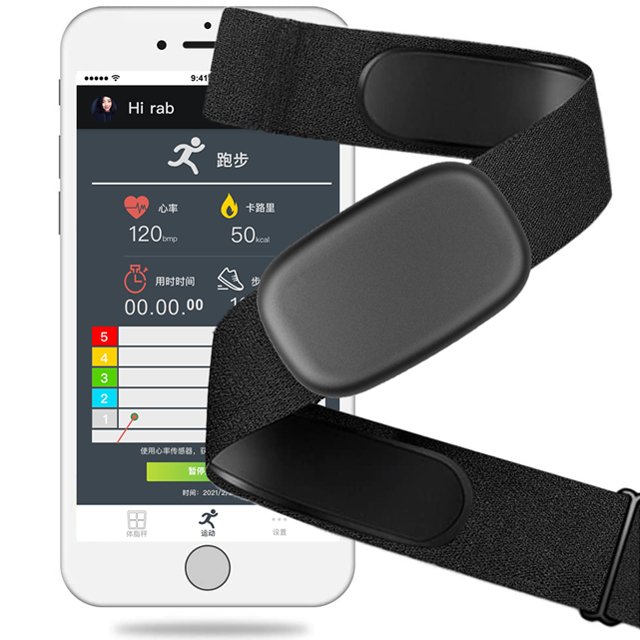 CL813 Chileaf 5.3Khz Ble ANT+ heart rate monitor chest strap for home fitness workouts and professional training