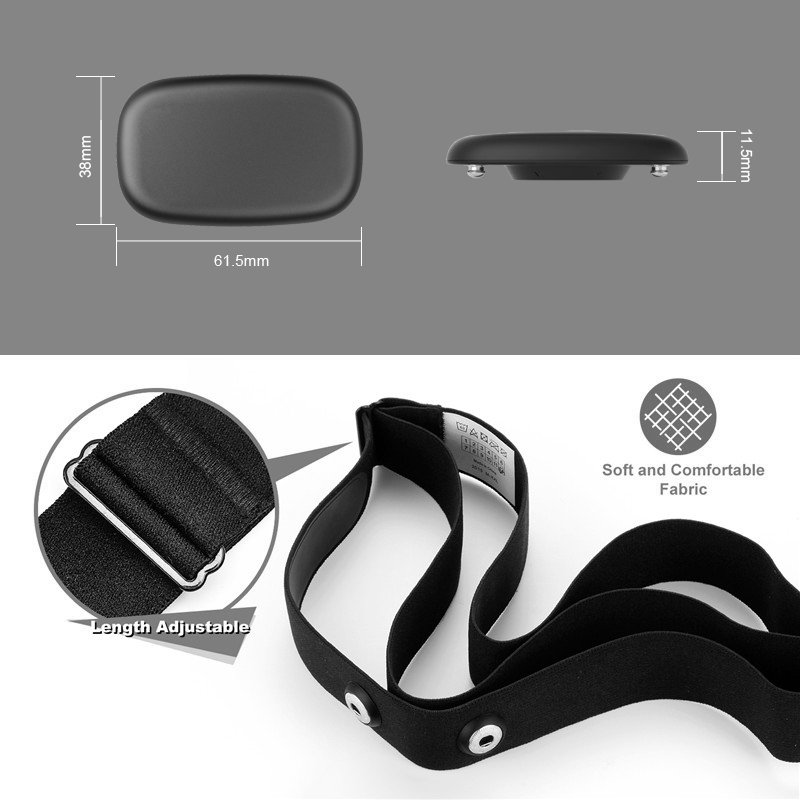 CL813 Chileaf 5.3Khz Ble ANT+ heart rate monitor chest strap for home fitness workouts and professional training