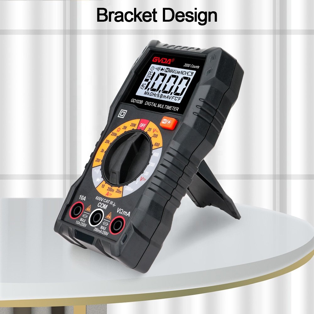 GVDA China Low price 2000 Counts Multi tester Manual range Electric Pocket multimeter digital LCD for sale