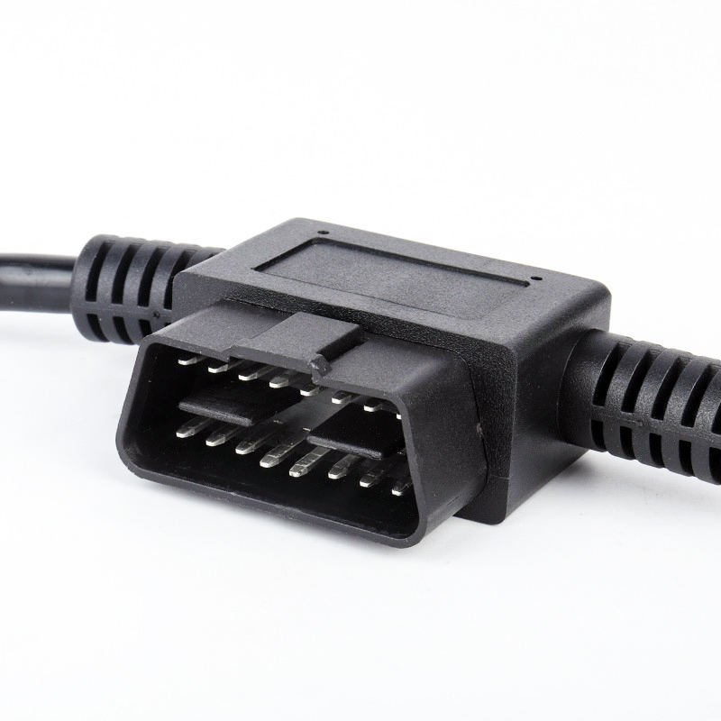 Car OBD interface expansion conversion wire OBD 2 one divided into two cable original car plug extension cable 16 pin 16 core