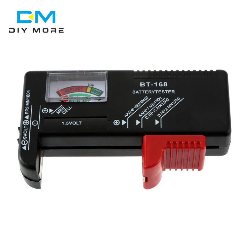 BT-168 AAA C D 9V 1.5V AA AAA Battery Tester Universal Storage Battery Capacity Detector LED Voltage Meter Voltmeter BT168 PRO