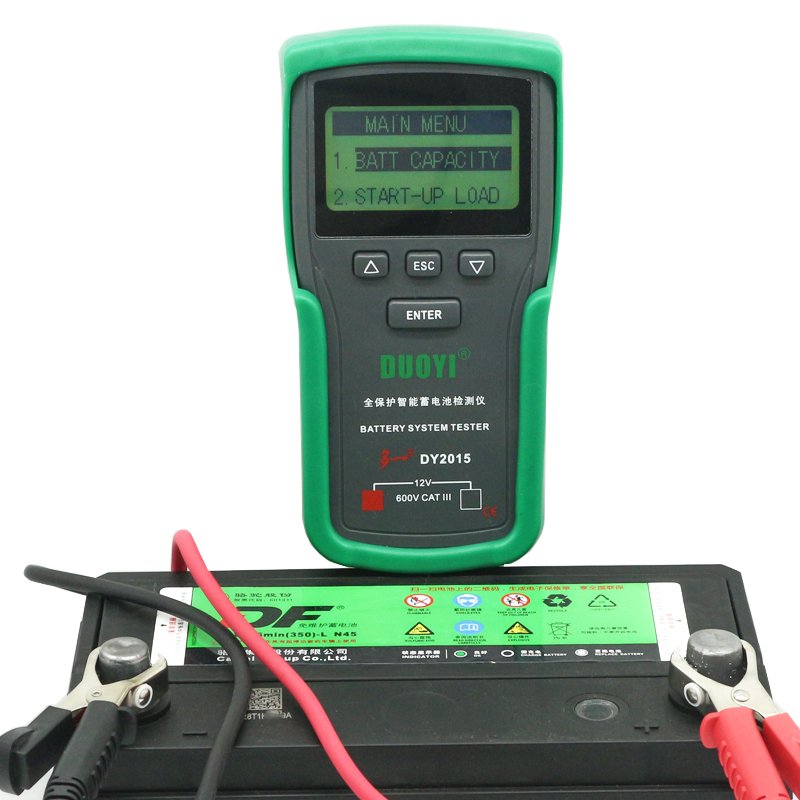 DY2015 12V Car Lead-acid Battery Charge and Discharge Tester AGM EFB Battery Tester Battery Charging Start Detection