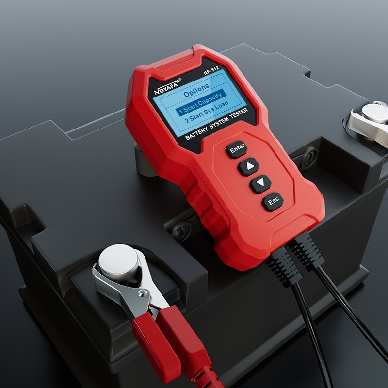 NOYAFA NF-512 12V/24V Battery Tester Digital Auto Battery Analyzer Charging Cranking Tester for Car Truck Motorcycle Vehicle