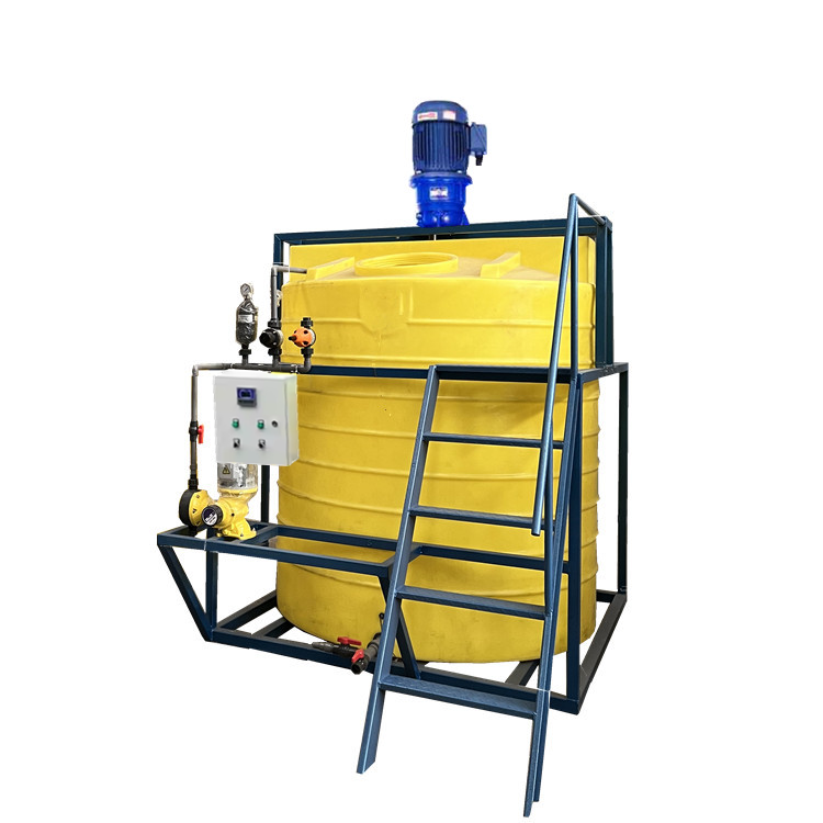China Factory Manufacturing PE Mixer Dosing Device PAM PAC Acid And Resistant Automatic Mixture Chemical Dosing Tank