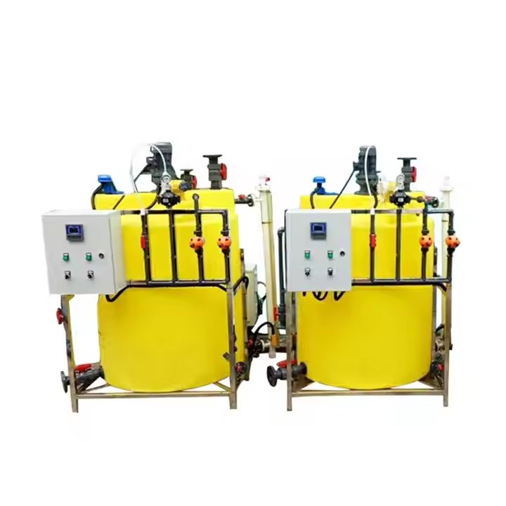 China Factory Manufacturing PE Mixer Dosing Device PAM PAC Acid And Resistant Automatic Mixture Chemical Dosing Tank