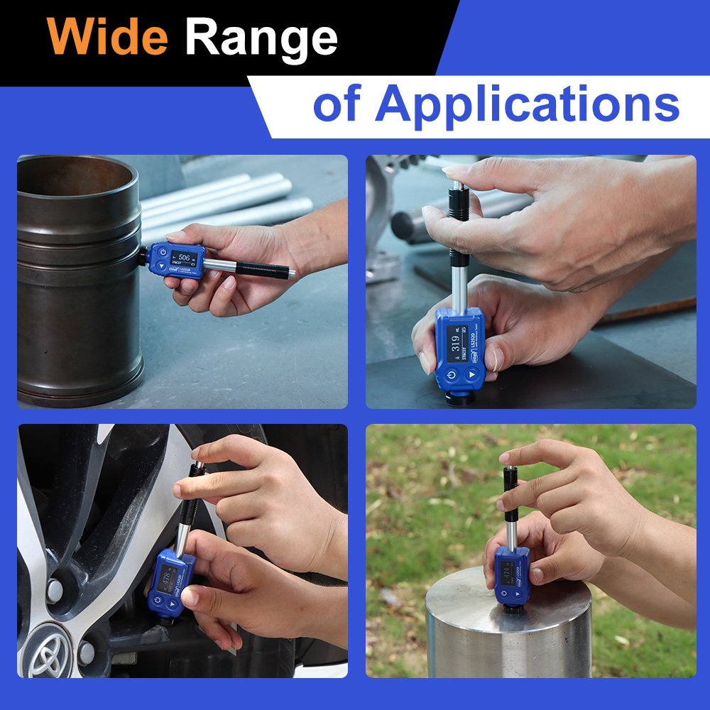 RTS LS252D Metal Durometer HL/HRC/HRB/HRA/HV/HB/HS Portable Leeb Hardness Tester Digital Durometer Hardness Tester