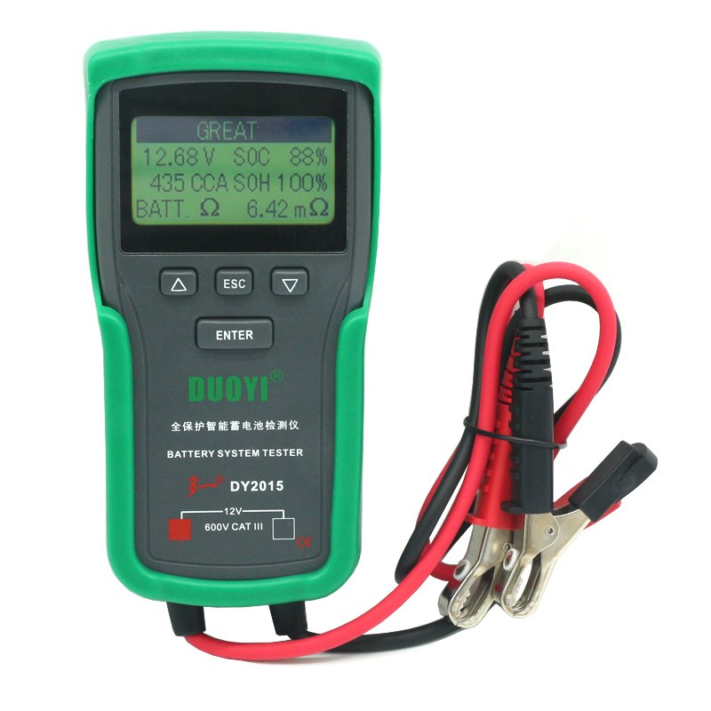 One DY2015 Car Electric Accumulator Tester Auto Battery Load Tester 12V Digital Car Battery Analyzer