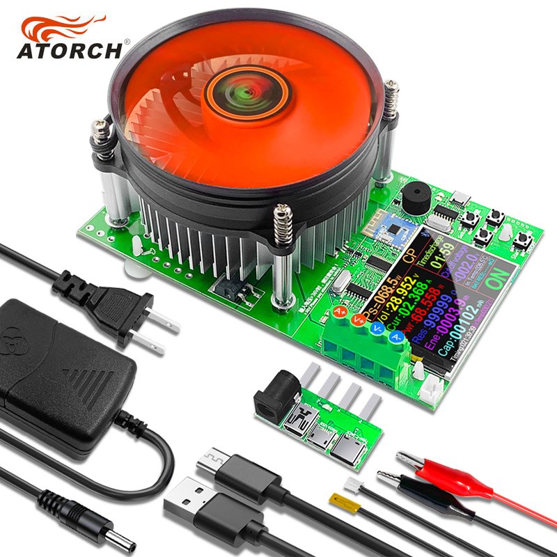 DL24 150W 20A Battery Capacity 4-wire Tester DC Tester Electronic Load Lithium Discharge Monitor Power Supply Checker With PC