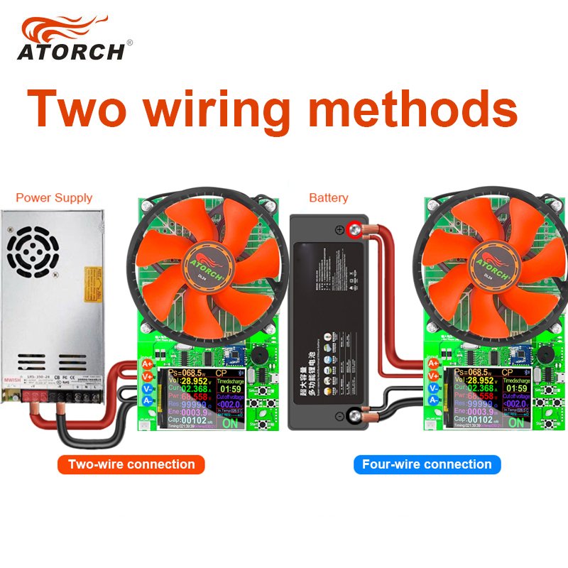 DL24 150W 20A Battery Capacity 4-wire Tester DC Tester Electronic Load Lithium Discharge Monitor Power Supply Checker With PC