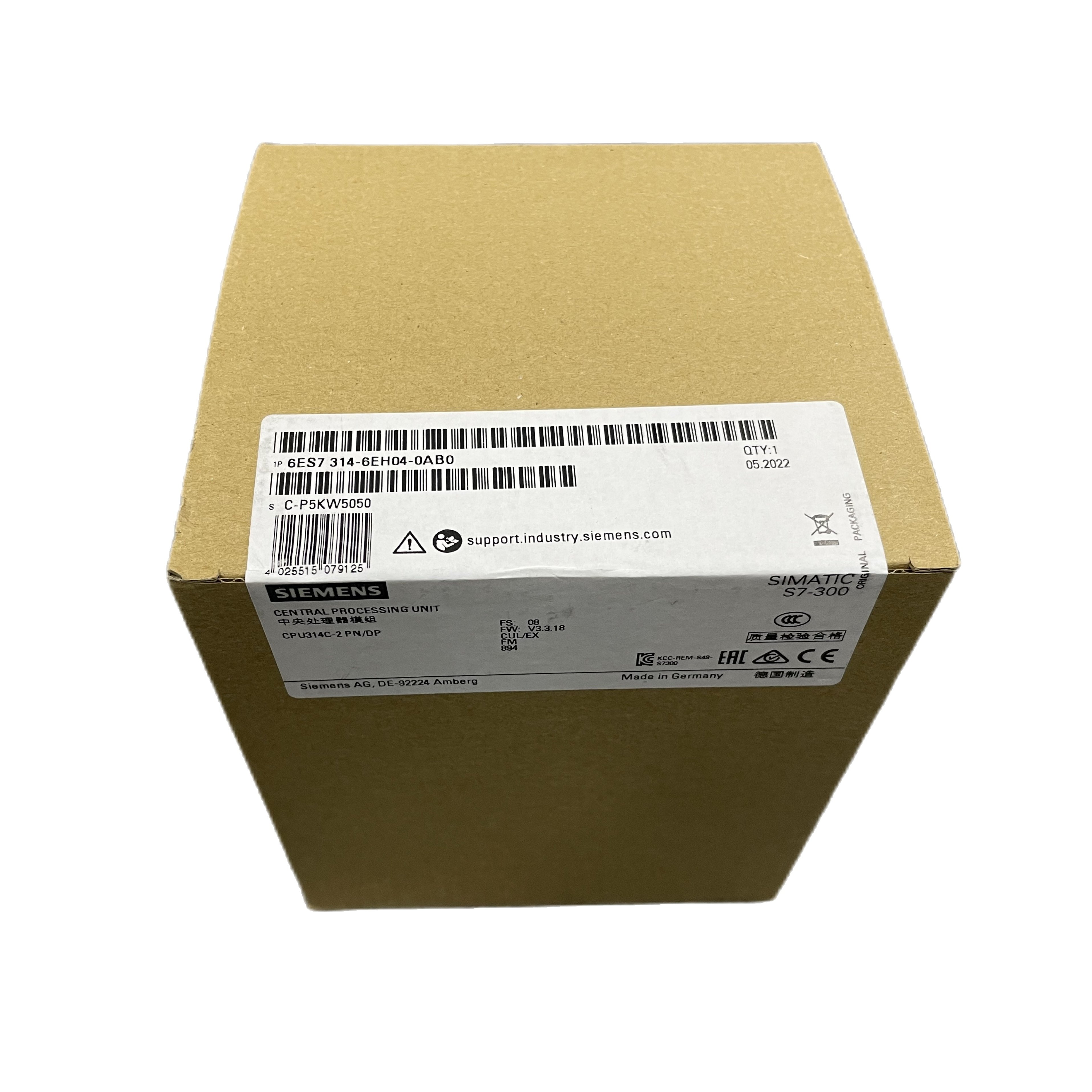 Siemens SIMATIC S7-300 Compact CPU 314C-2 PTP Module 6ES73146BH040AB0 PLC PAC & Dedicated Controllers 6ES7314-6BH04-0AB0