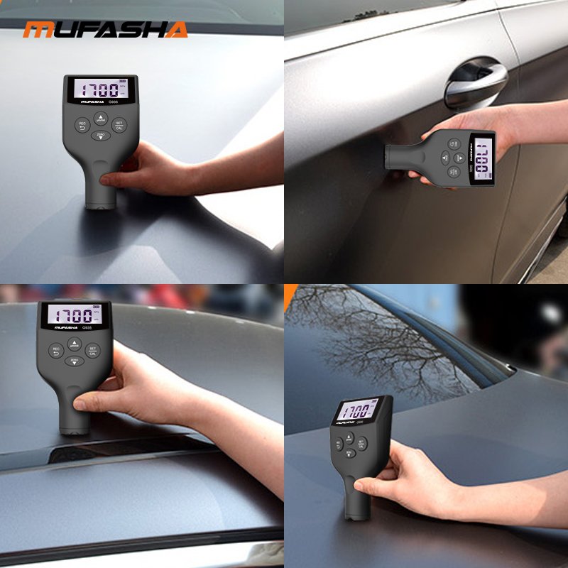 MUFASHA car paint galvanizing coating thickness gauge dry film digital tester device meter easy operation G935