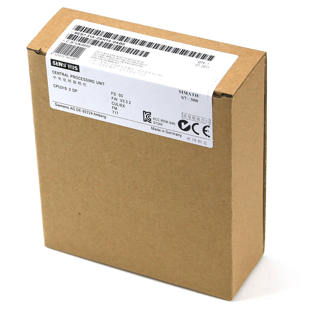 NEW SIMATIC 6ES7315-2AH14-0AB0 CENTRAL PROCESSING UNIT ORIGINAL PACKING 6es7315-2ah14-0ab0