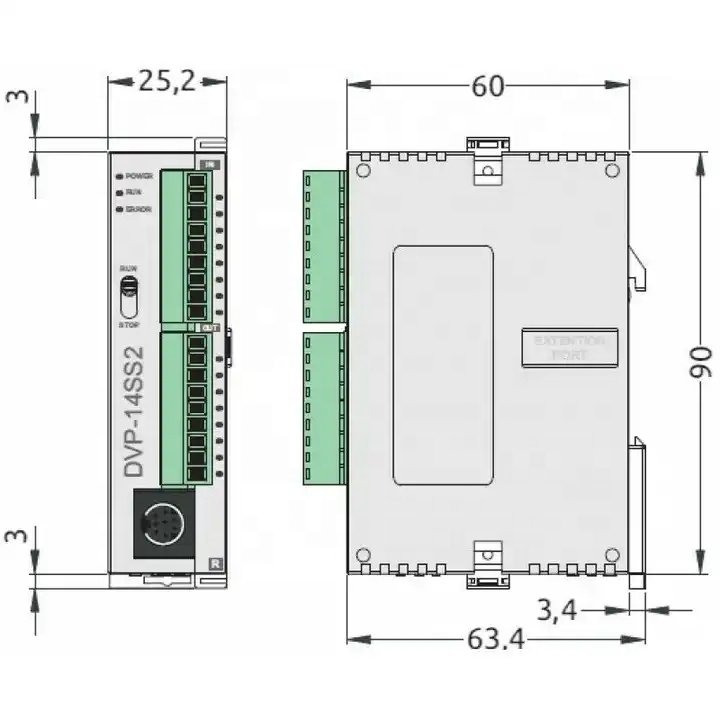 Delta DVP14SS211T Price Authorized Seller 100% Original Delta Plc dvp14ss2 Dvp14ss211t Pac Programmable Logic Controller