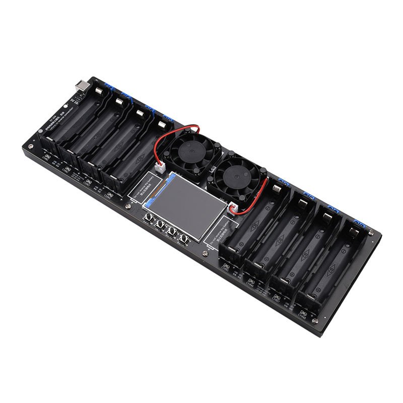 2.4 inch 8 Channel 18650 Battery Capacity Internal Resistance Tester Lithium Battery Automatic Charging And Discharging Module