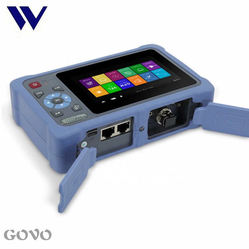 GOVO 4.3 inch touchscreen OTDR-4000D FTTH OTDR Tester 100KM 1310/1550nm 26/24dB Mini OTDR Tester