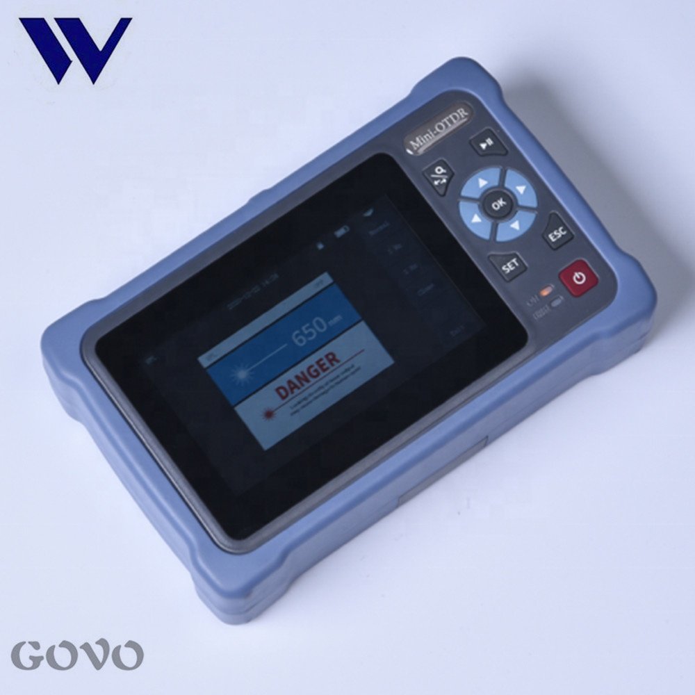 GOVO 4.3 inch touchscreen OTDR-4000D FTTH OTDR Tester 100KM 1310/1550nm 26/24dB Mini OTDR Tester