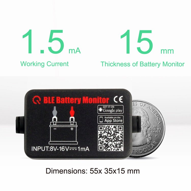 Battery Monitor BM2 On Phone APP Device All Car 6-20V Battery Tester