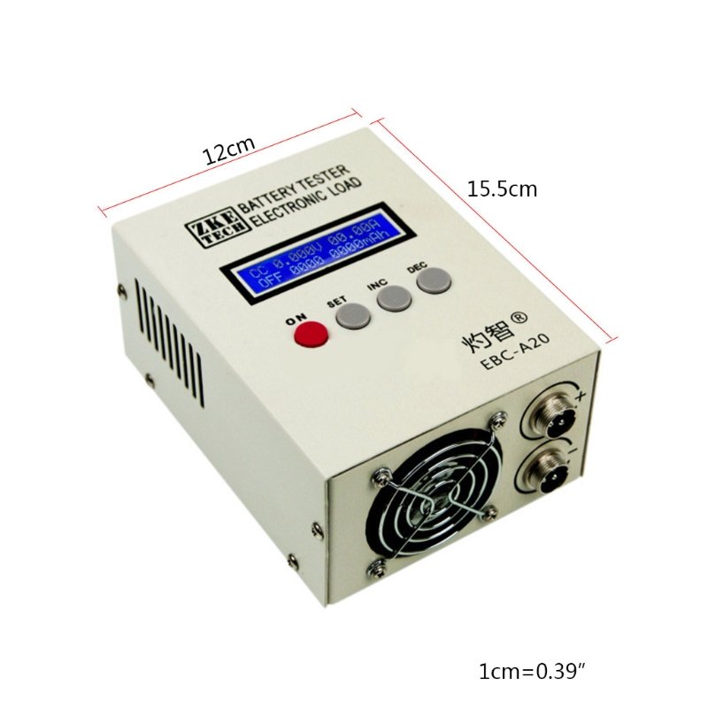 EBC A20 Lifepo4 Prismatic Battery Capacity Tester 5A Current Rechargeable EBCA40L Battery Testers