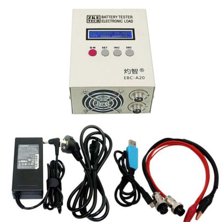 EBC A20 Lifepo4 Prismatic Battery Capacity Tester 5A Current Rechargeable EBCA40L Battery Testers