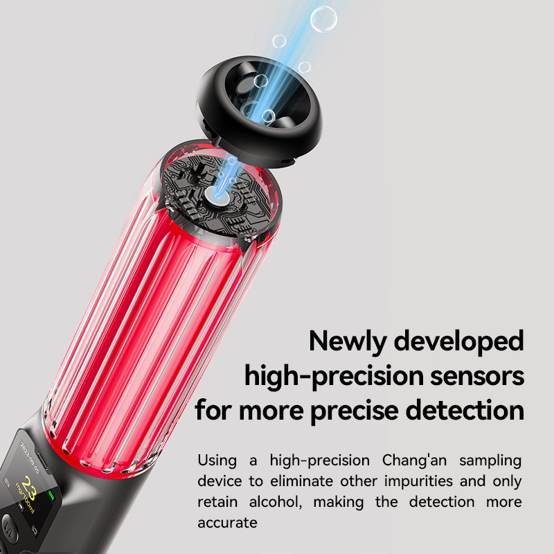 With disinfection lamp-affordable-Baton alcohol tester analyzer breathalyzer for Enterprise use alcohol breath tester RG-05
