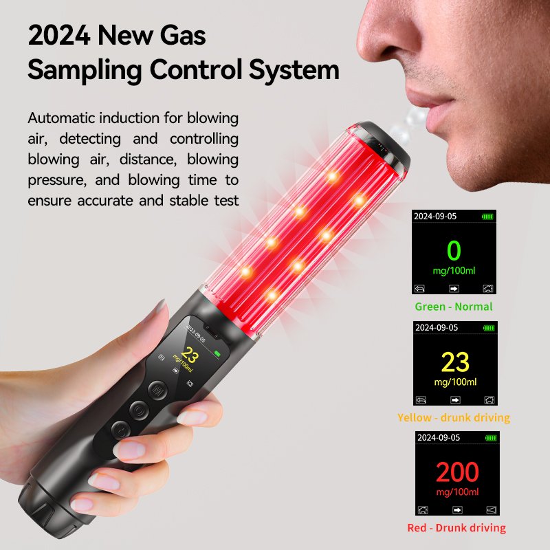 With disinfection lamp-affordable-Baton alcohol tester analyzer breathalyzer for Enterprise use alcohol breath tester RG-05