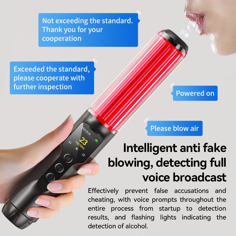 With disinfection lamp-affordable-Baton alcohol tester analyzer breathalyzer for Enterprise use alcohol breath tester RG-05