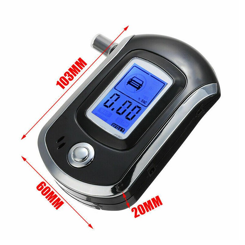 Digital Electronic Alcohol Meter Alcohol Tester with with Mouthpiece Breathalyer
