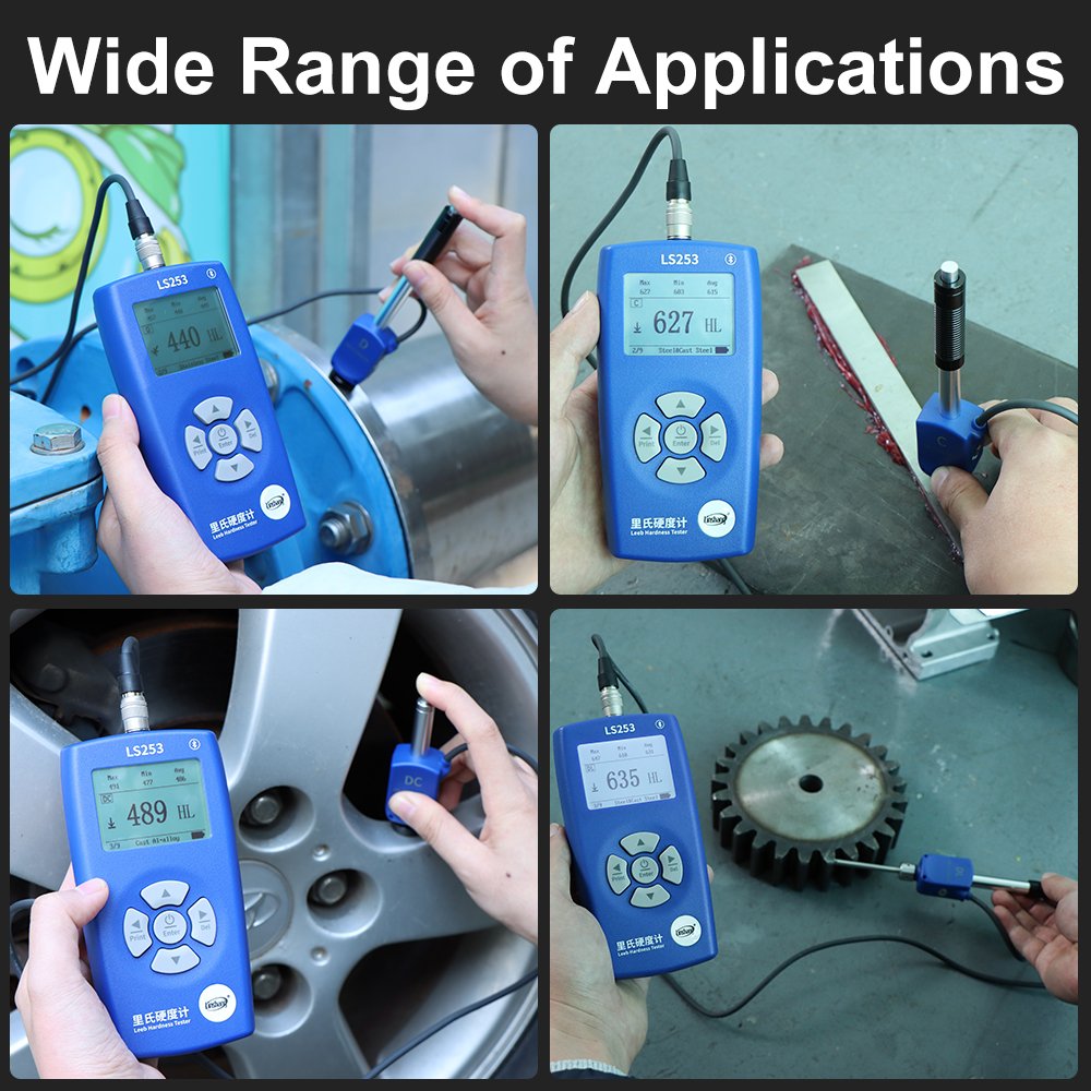 RTS LS253 D/DC/DL/C Multi Probe Leeb Hardness Tester Steel Digital Metal Portable Durometer Hardness Tester